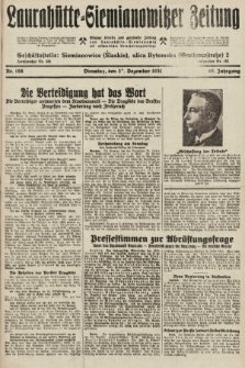 Laurahütte-Siemianowitzer Zeitung : enzige älteste und gelesenste Zeitung von Laurahütte-Siemianowitz mit wöchentlicher Unterhaitungsbeilage. 1931, nr 198