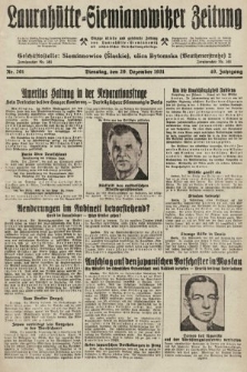Laurahütte-Siemianowitzer Zeitung : enzige älteste und gelesenste Zeitung von Laurahütte-Siemianowitz mit wöchentlicher Unterhaitungsbeilage. 1931, nr 201