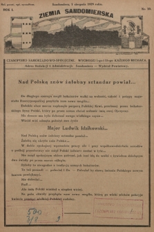 Ziemia Sandomierska : czasopismo samorządowo-społeczne. R. I, 1929, nr 10