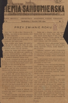 Ziemia Sandomierska : czasopismo samorządowo-społeczne. R. II, 1930, nr 1