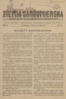 Ziemia Sandomierska : czasopismo samorządowo-społeczne. R. II, 1930, nr 2