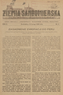 Ziemia Sandomierska : czasopismo samorządowo-społeczne. R. II, 1930, nr 4