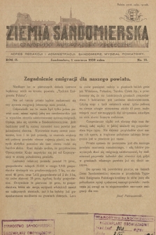 Ziemia Sandomierska : czasopismo samorządowo-społeczne. R. II, 1930, nr 11