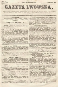 Gazeta Lwowska. 1852, nr 84