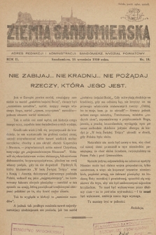 Ziemia Sandomierska : czasopismo samorządowo-społeczne. R. II, 1930, nr 18
