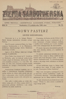Ziemia Sandomierska : czasopismo samorządowo-społeczne. R. II, 1930, nr 21