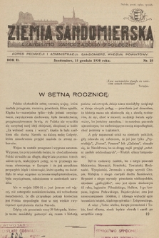 Ziemia Sandomierska : czasopismo samorządowo-społeczne. R. II, 1930, nr 25