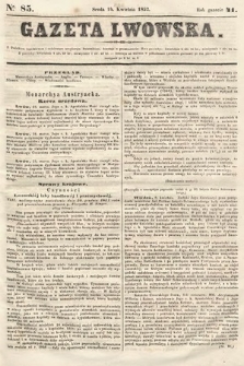 Gazeta Lwowska. 1852, nr 85