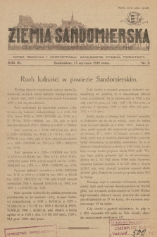 Ziemia Sandomierska : czasopismo samorządowo-społeczne. R. III, 1931, nr 2