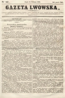 Gazeta Lwowska. 1852, nr 87