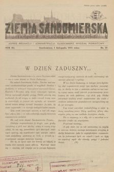 Ziemia Sandomierska : czasopismo samorządowo-społeczne. R. III, 1931, nr 21