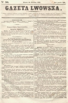 Gazeta Lwowska. 1852, nr 90
