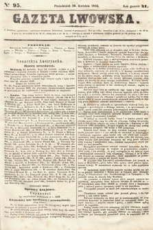 Gazeta Lwowska. 1852, nr 95