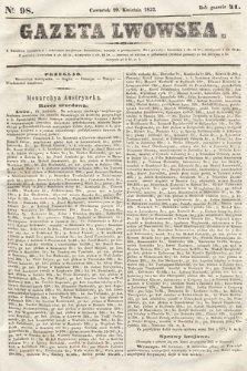 Gazeta Lwowska. 1852, nr 98