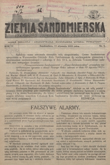 Ziemia Sandomierska : czasopismo samorządowo-społeczne. R. IV, 1932, nr 1