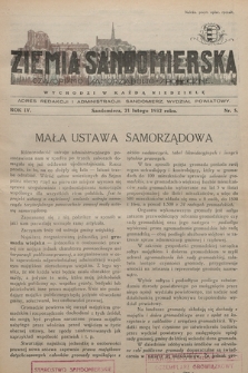 Ziemia Sandomierska : czasopismo samorządowo-społeczne. R. IV, 1932, nr 5