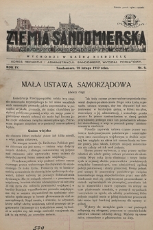 Ziemia Sandomierska : czasopismo samorządowo-społeczne. R. IV, 1932, nr 6