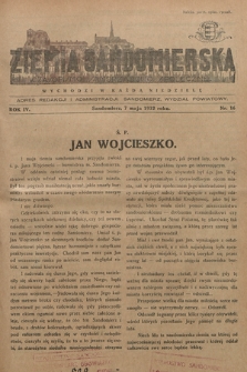 Ziemia Sandomierska : czasopismo samorządowo-społeczne. R. IV, 1932, nr 16