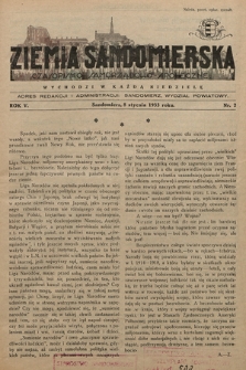 Ziemia Sandomierska : czasopismo samorządowo-społeczne. R. V, 1933, nr 2