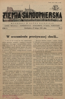 Ziemia Sandomierska : czasopismo samorządowo-społeczne. R. V, 1933, nr 8