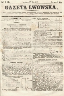 Gazeta Lwowska. 1852, nr 113