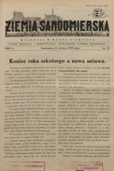 Ziemia Sandomierska : czasopismo samorządowo-społeczne. R. V, 1933, nr 23