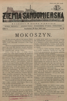 Ziemia Sandomierska : czasopismo samorządowo-społeczne. R. V, 1933, nr 31