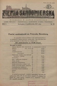Ziemia Sandomierska : czasopismo samorządowo-społeczne. R. V, 1933, nr 42