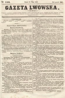 Gazeta Lwowska. 1852, nr 116