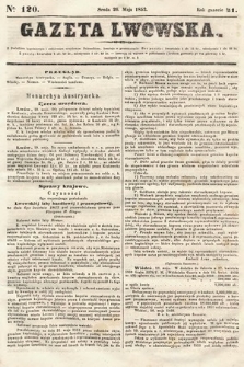 Gazeta Lwowska. 1852, nr 120