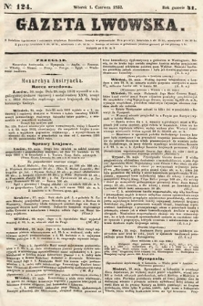 Gazeta Lwowska. 1852, nr 124