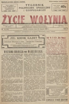 Życie Wołynia : czasopismo bezpartyjne, myśli i czynowi polskiemu na Wołyniu poświęcone. 1926, nr 35