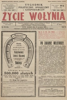 Życie Wołynia : czasopismo bezpartyjne, myśli i czynowi polskiemu na Wołyniu poświęcone. 1926, nr 38