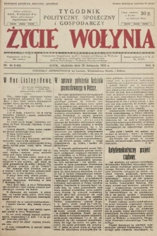 Życie Wołynia : czasopismo bezpartyjne, myśli i czynowi polskiemu na Wołyniu poświęcone. 1926, nr 48