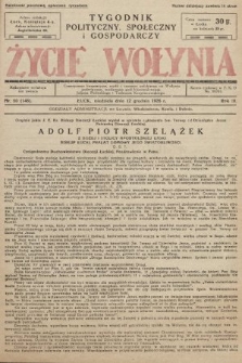 Życie Wołynia : czasopismo bezpartyjne, myśli i czynowi polskiemu na Wołyniu poświęcone. 1926, nr 50