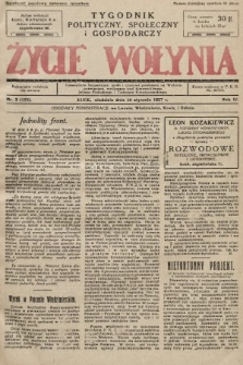 Życie Wołynia : czasopismo bezpartyjne, myśli i czynowi polskiemu na Wołyniu poświęcone. 1927, nr 3