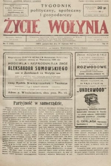Życie Wołynia : czasopismo bezpartyjne, myśli i czynowi polskiemu na Wołyniu poświęcone. 1927, nr 5