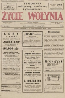 Życie Wołynia : czasopismo bezpartyjne, myśli i czynowi polskiemu na Wołyniu poświęcone. 1927, nr 15