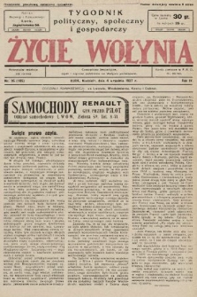 Życie Wołynia : czasopismo bezpartyjne, myśli i czynowi polskiemu na Wołyniu poświęcone. 1927, nr 35
