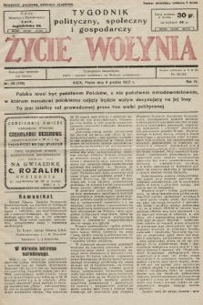 Życie Wołynia : czasopismo bezpartyjne, myśli i czynowi polskiemu na Wołyniu poświęcone. 1927, nr 49