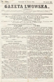 Gazeta Lwowska. 1852, nr 134