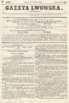 Gazeta Lwowska. 1852, nr 135