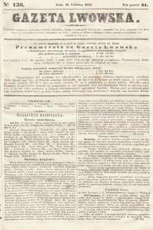 Gazeta Lwowska. 1852, nr 136