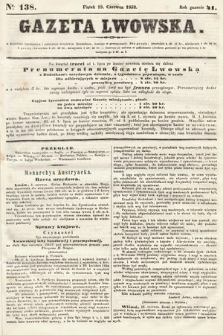 Gazeta Lwowska. 1852, nr 138