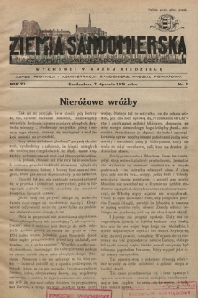 Ziemia Sandomierska : czasopismo samorządowo-społeczne. R. VI, 1934, nr 2