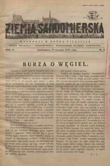 Ziemia Sandomierska : czasopismo samorządowo-społeczne. R. VI, 1934, nr 4