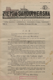 Ziemia Sandomierska : czasopismo samorządowo-społeczne. R. VI, 1934, nr 5