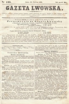 Gazeta Lwowska. 1852, nr 139