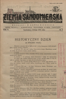Ziemia Sandomierska : czasopismo samorządowo-społeczne. R. VI, 1934, nr 6