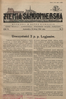 Ziemia Sandomierska : czasopismo samorządowo-społeczne. R. VI, 1934, nr 8